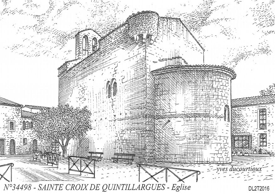 N 34498 - STE CROIX DE QUINTILLARGUES - église
